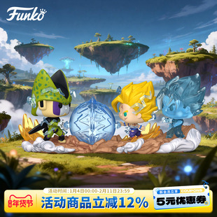 Funko龙珠Z沙鲁孙悟空悟饭龟派气功周边手办场景收藏摆件公仔礼物