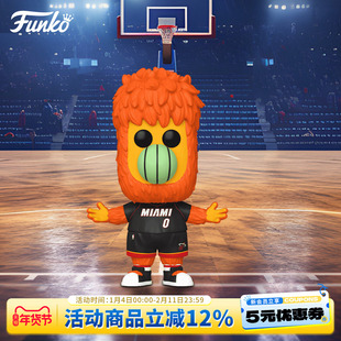 Funko丰高篮球NBA迈阿密热火队 吉祥物伯尼 周边手办摆件新年礼物