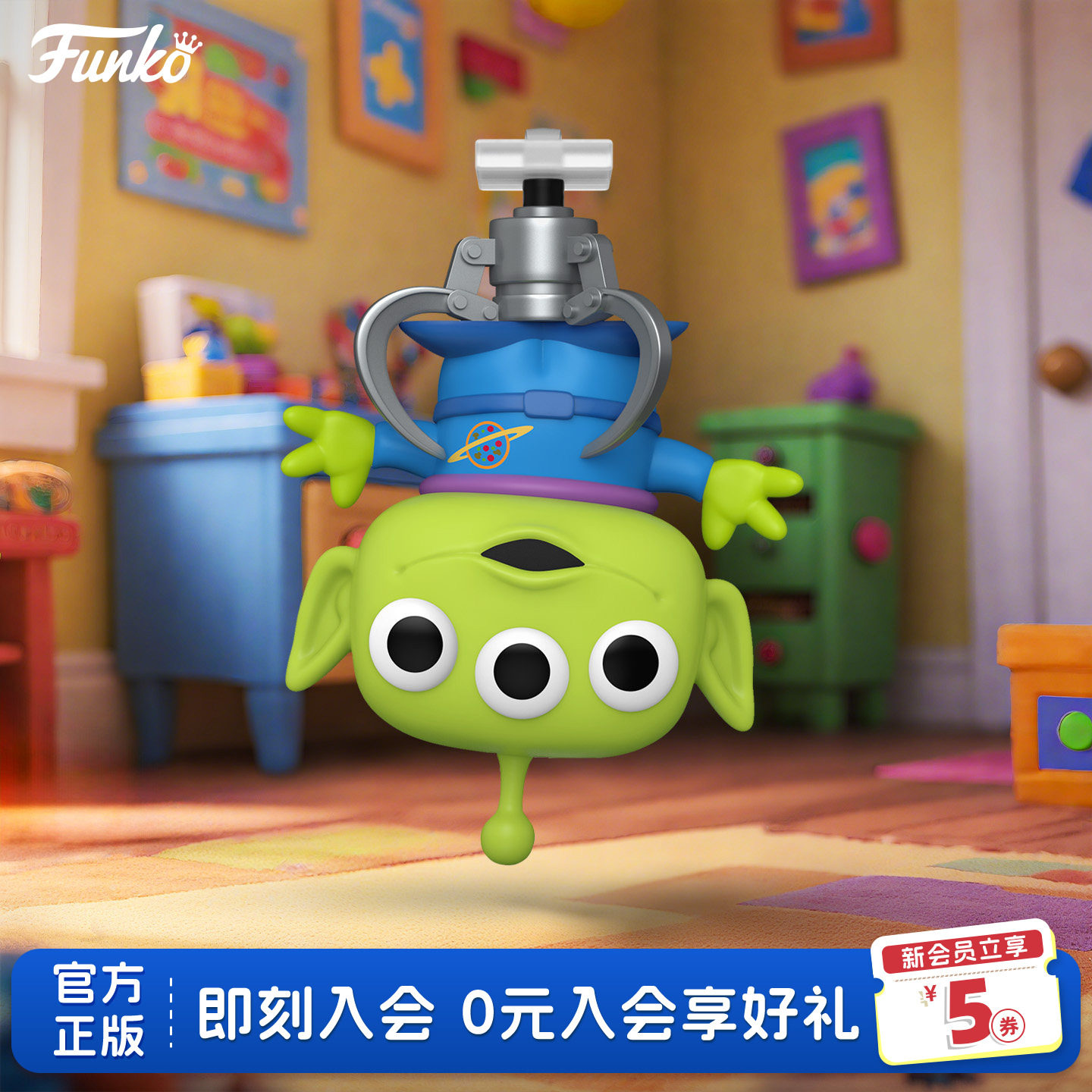 Funko三眼仔抓娃娃造型周边手办图片