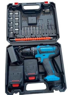 锂电钻充电钻多功能家用电动螺丝刀手电钻工具五金木工电钻套装