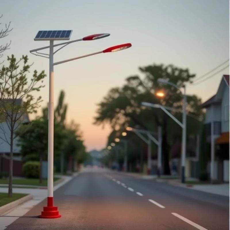 6米太阳能路灯..户外太阳能LED灯人体感应灯庭院墙壁照明灯太阳