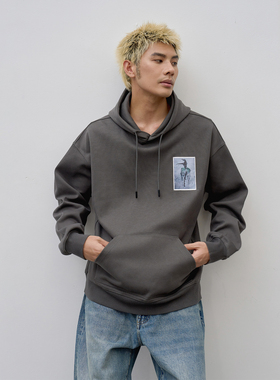 ARTvoz艺术家联名彩印杜邦纸车缝印花连帽宽松卫衣男款秋冬帽衫