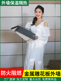 外墙装饰保温一体板金属雕花板防火板隔热板内墙室外岩棉墙板内墙