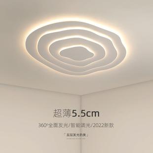 北欧水波纹吸顶客厅灯现代简约设计感灯具创意几何极简led吸顶灯