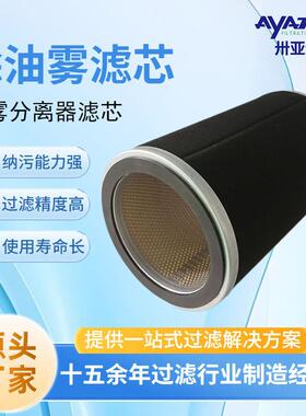 卅亚过滤雾滴分离器滤芯CMD10048 真空泵油雾滤芯生产厂家