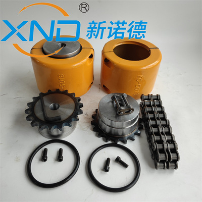KC/HT12018链轮链条联轴器通用电机减速机用双排滚子链联轴器现货