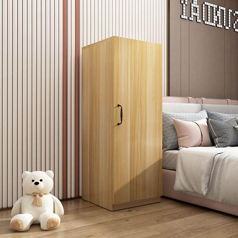 实木单门衣柜儿童成人收纳柜现代简约租房经济型阳台立柜窄小衣柜