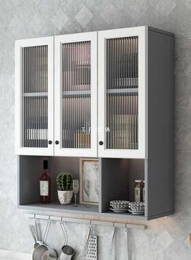 YA8O厨房吊柜挂墙式阳台墙上置物柜子卧室餐厅壁橱卫生间储物柜墙