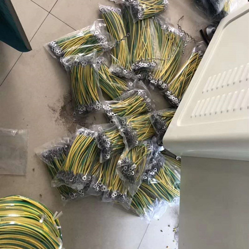 黄绿双色光伏板电k线电缆4平方配电箱太阳能BVR纯铜光伏组件接地