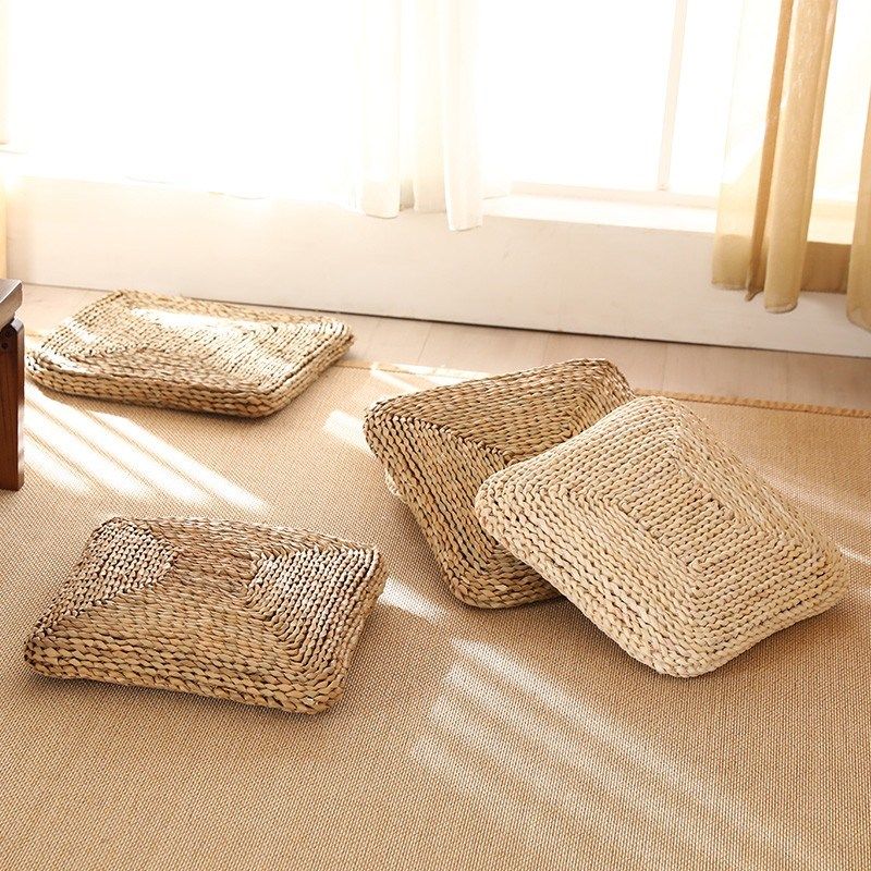 草编蒲团方形加厚坐垫椅垫子榻榻米飘窗日式玉米皮编织打坐禅修垫,居家布艺,蒲团,淘宝优惠券,粉丝福利购,淘宝优惠卷