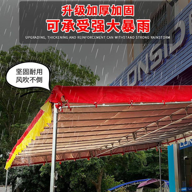 停车棚钢架汽车帐篷车棚停车棚家用钢架棚组装雨棚户外防雨遮阳棚