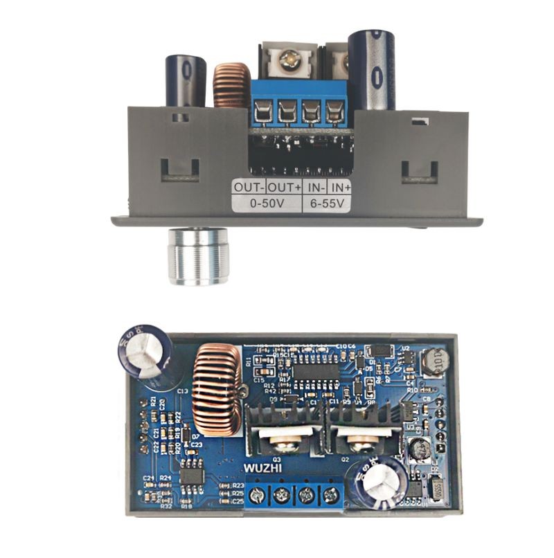 50V5A数控降压可调电源模块 电压电流表恒压恒流直流稳压 LCD显示