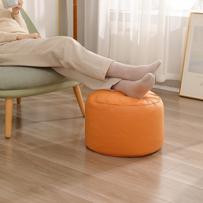 懒人沙发榻榻米脚蹬圆形客厅茶几凳子EPP科技布办公室地上放腿垫