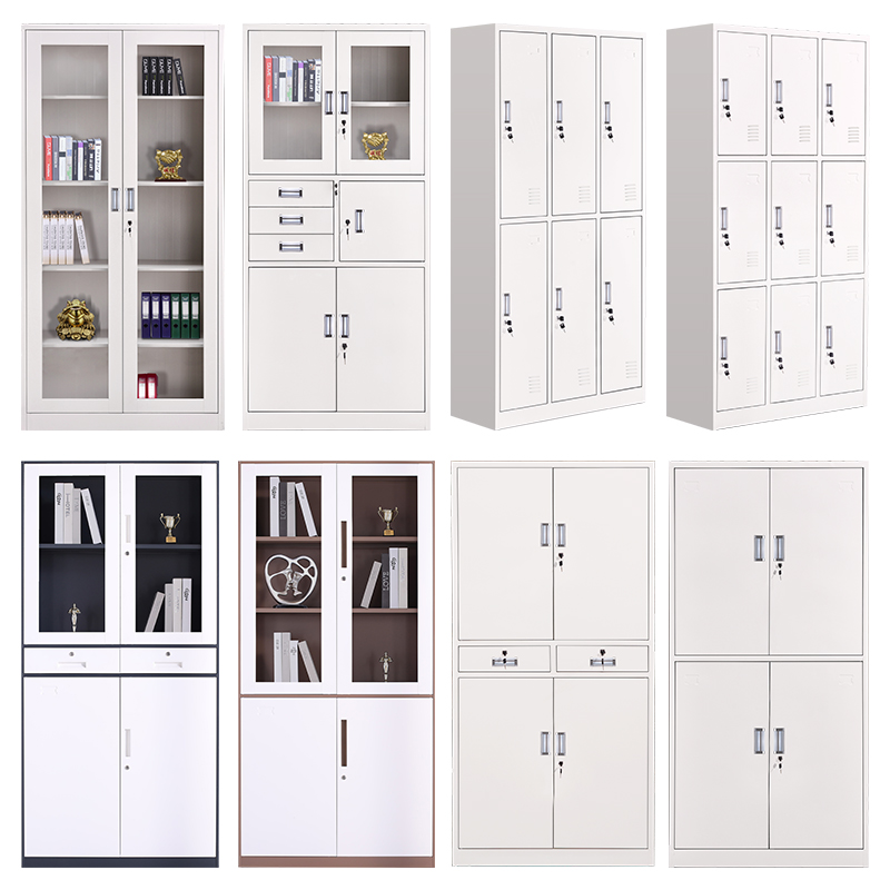 常州办公文件柜铁皮矮柜套色书柜资料柜密码带锁凭证柜档案更衣柜