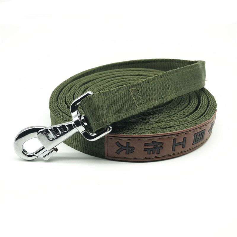 狗狗尼龙牵引绳金毛拉布拉多中型大型犬马犬德牧工作犬狗绳子加长