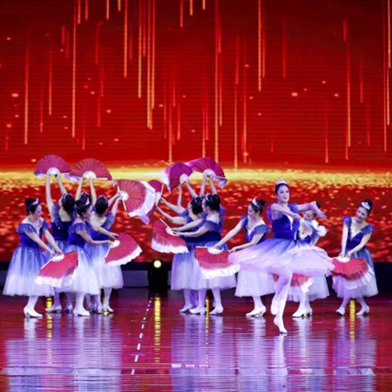 新款幼儿儿童芭蕾舞演出服活动比赛舞台剧表演服宝蓝色渐变纱裙子,童装/婴儿装/亲子装,儿童演出服,淘宝优惠券,粉丝福利购,淘宝优惠卷