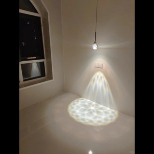 月球吊灯水晶吊灯咖啡店星球灯玻璃吊灯球形吊灯泡泡灯卧室暖光灯