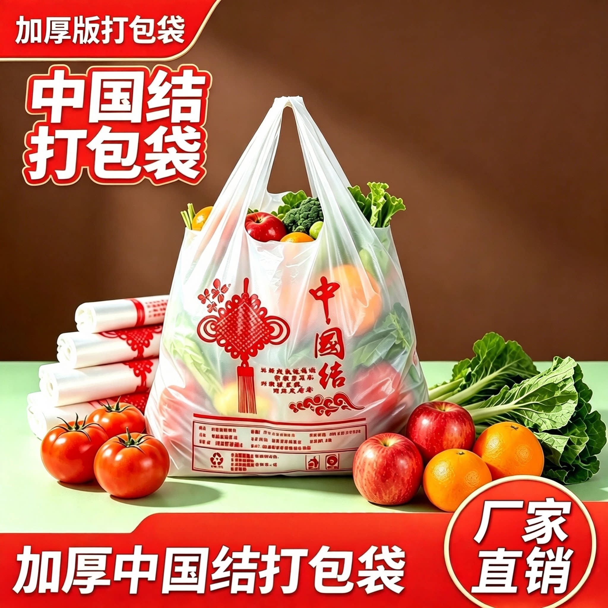 筱颖厂家直销中国结打包袋塑料袋