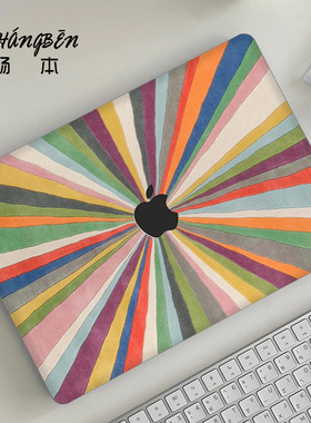畅本彩虹适用苹果macbookpro14电脑壳macbookair13笔记本保护套M4配件pro16寸macpro外壳M3M2膜2025新款mbp15