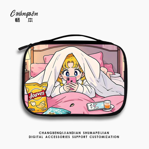美少女平板收纳包适用苹果ipad11华为MatePadPro13.2电脑11.5寸手提小米8内胆包air5键盘mini7携带SE保护套袋