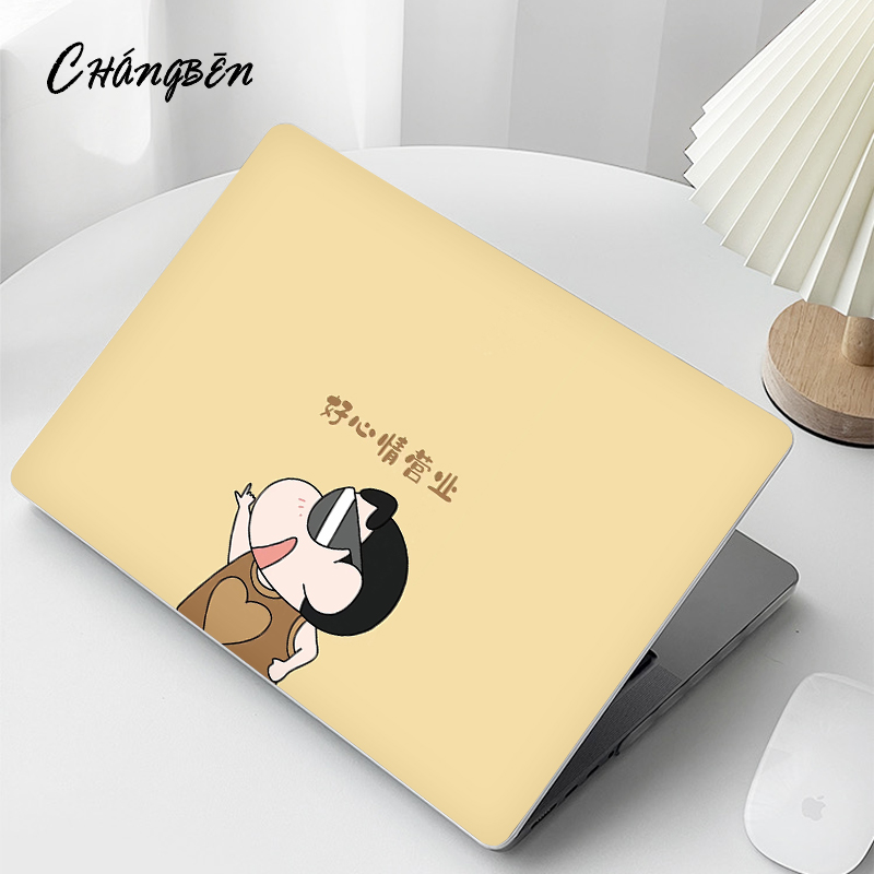 蜡笔小新适用华为matebook14笔记本电脑壳13s荣耀magicbook14外壳保护套D14贴纸D16膜D15SE配件Xpro2024新款