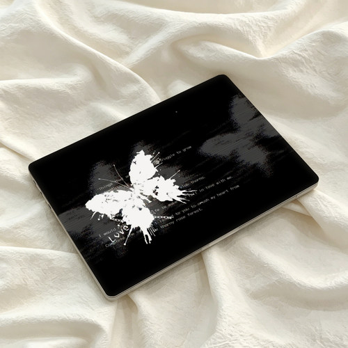 唯美蝴蝶适用华为matebook14酷睿ultra笔记本电脑壳13荣耀magicbook15外壳保护套D14贴纸SE配件D16膜Xpro鸿蒙