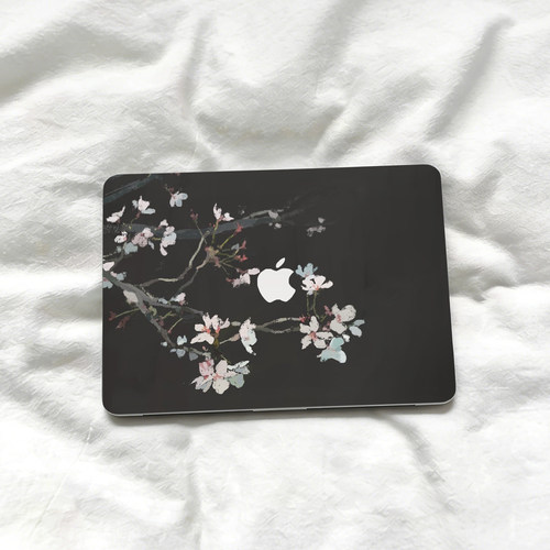 国画风适用苹果macbookpro14电脑壳macbookair13.6笔记本保护套M5配件pro16寸MacNeo透明外壳M4M3M2M1膜mbp15