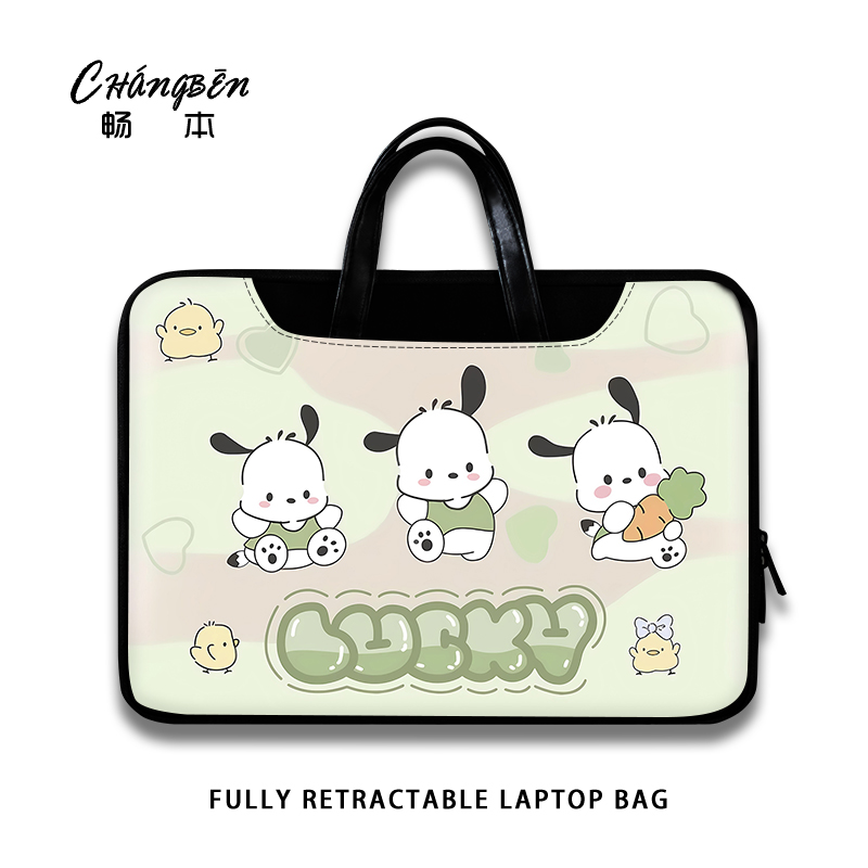 帕恰狗笔记本电脑包手提适用于华为matebook14联想小新pro14华硕戴尔苹果macbookair13内胆包15点6寸2025新款