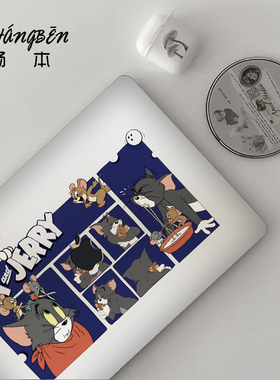 猫和老鼠适用苹果macbookpro14电脑壳macbookair13笔记本保护套M4配件pro16寸macpro外壳M3M2膜2025新款mbp15