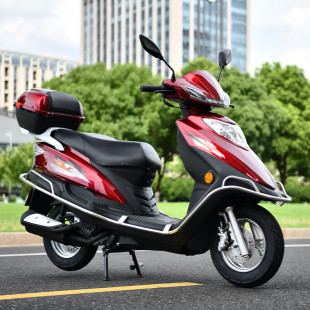 全新燃油代步用的可上牌摩托车整车 125cc踏板车省油国四电喷