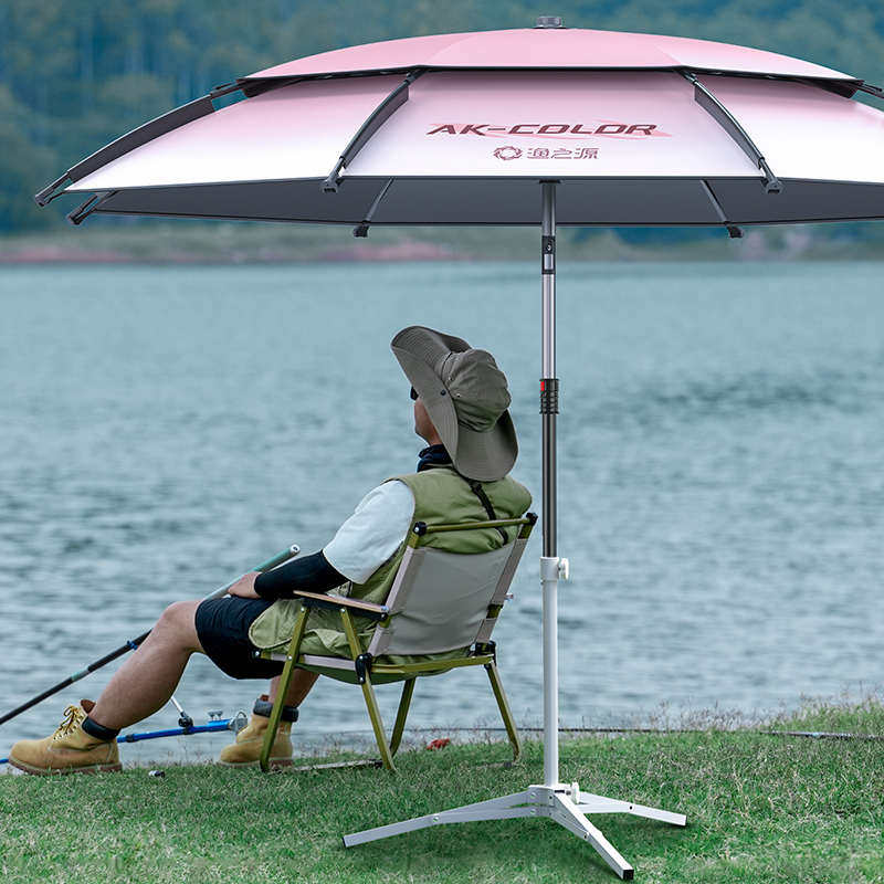 户外三角支架便携可折叠钓鱼伞固定底座夜市摆摊伞座沙滩伞固定架