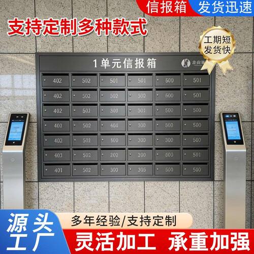 不锈钢信报箱意见箱举报箱投诉建议箱带锁挂墙壁挂式小区多门信箱