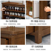 凳家用门口鞋 柜坐凳一体可坐式 收纳穿鞋 换鞋 凳经济型进门实木鞋 架