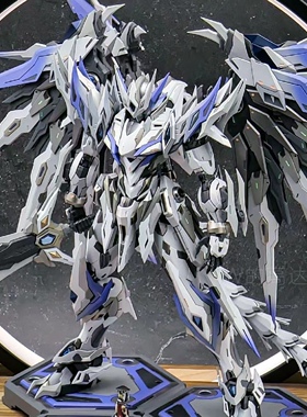 三国摩动核机甲白起曹仁敖丙高达盲盒MG命运七剑飞翼男孩拼装玩具