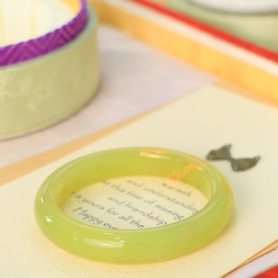 新疆和田玉黄口玉镯正圈平安镯支持复检高级送礼物官方旗舰店