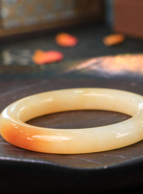 新疆和田玉糖白玉手镯