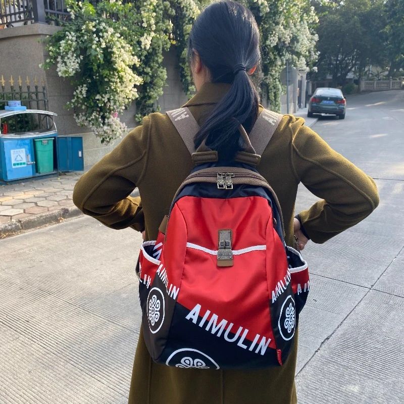 广州娟姐箱包皮具爱琳双肩包女休多功能轻便防水大容量女士背包