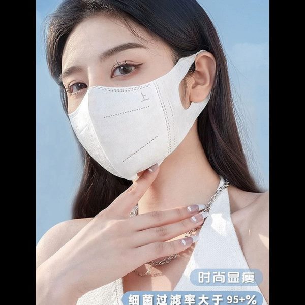 脸季可爱显口罩新款高3d立体透气小款2024网红女颜值男潮时尚秋冬