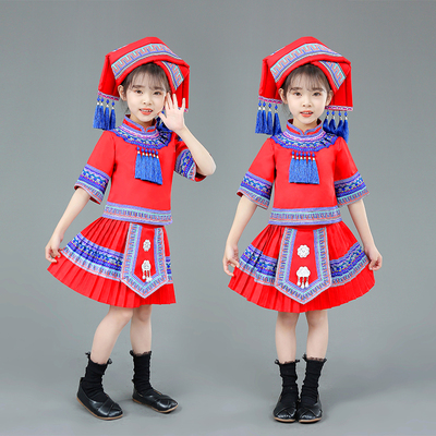 广西壮族三月三儿童服装