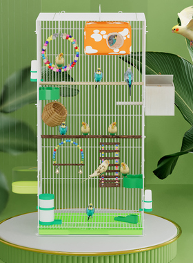 鸟笼大号虎皮鹦鹉笼玄凤鹩八哥笼牡丹文鸟豪华大型繁殖笼鸟别墅笼