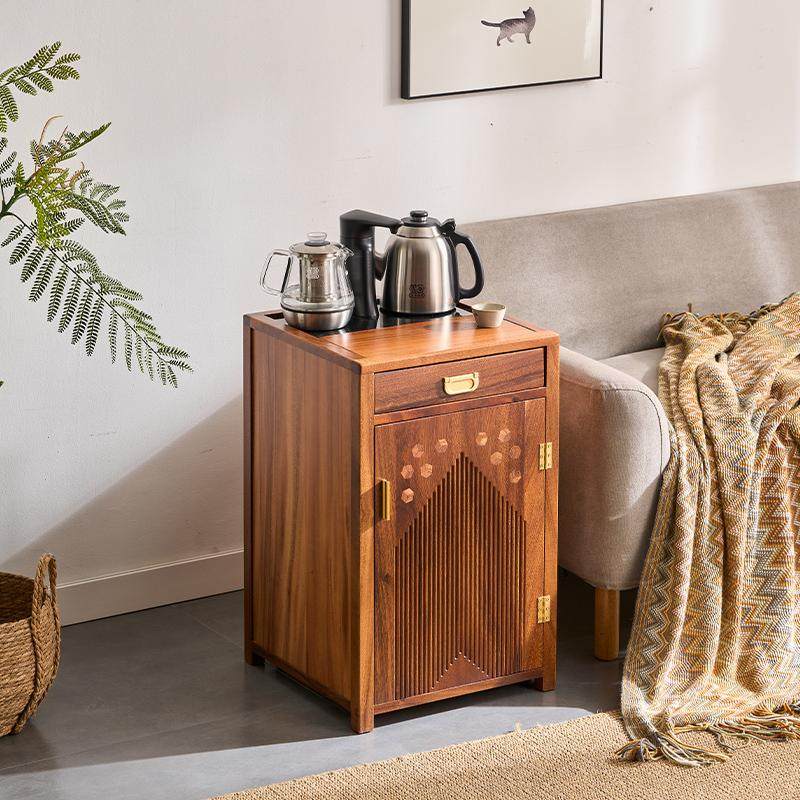 胡桃木茶水柜烧水壶一体家用沙发边几茶吧机茶水桶茶几茶桌小茶台,住宅家具,茶几,淘宝优惠券,粉丝福利购,淘宝优惠卷