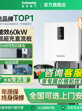 能效Wattsaving新能源汽车直流充电桩T60NeoS家用共享9孔快充通用
