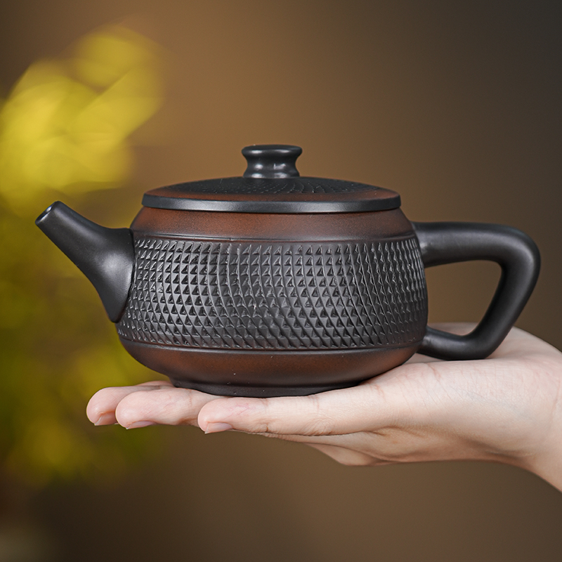 茶壶单壶汉瓦壶紫陶泡茶壶