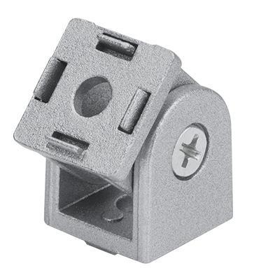 活动铰链2020/3030/4040欧标工业铝型材配件锌合金任意角度连接件