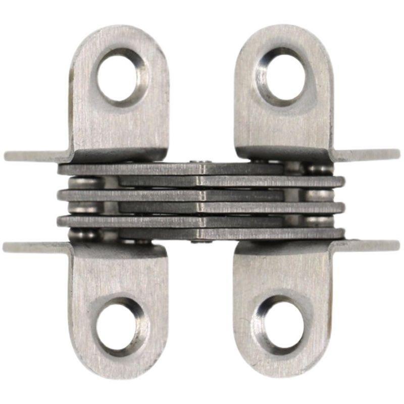 需定制申钢01Ss冰虎汽车压缩机冰箱不锈钢铰炼活页180度隐形十字