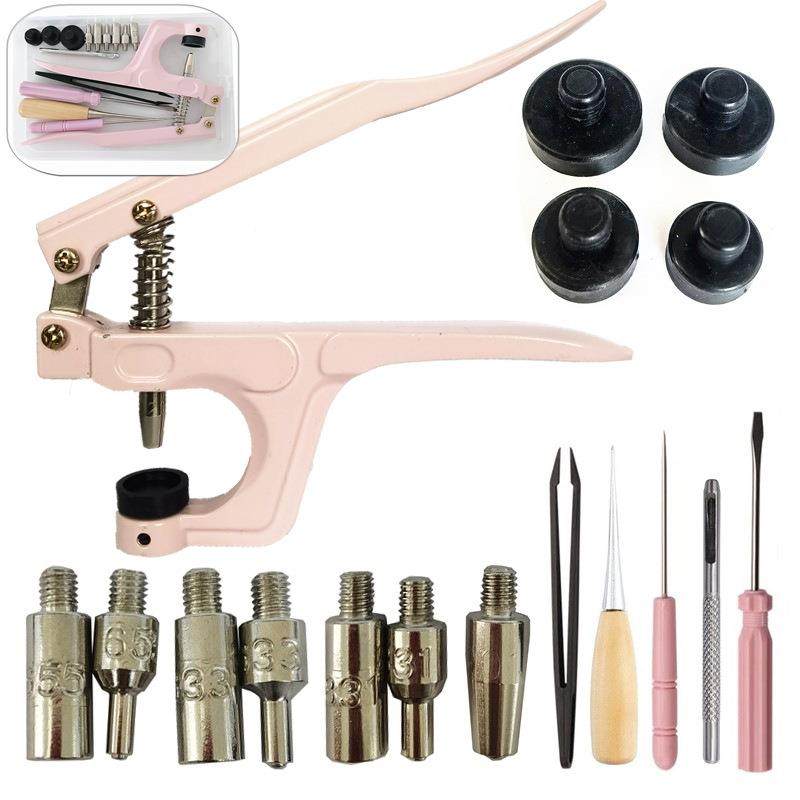 17件套四合扣安装手压钳子 655/633/831/201按扣工具组合套装,纺织面料/辅料/配套,服装纽扣,淘宝优惠券,粉丝福利购,淘宝优惠卷