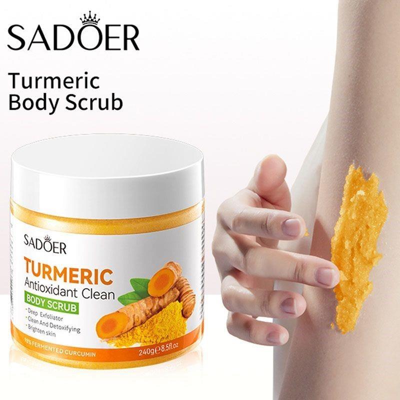 TurmericScrub姜黄磨砂膏清洁去鸡皮角质清洁身体通用