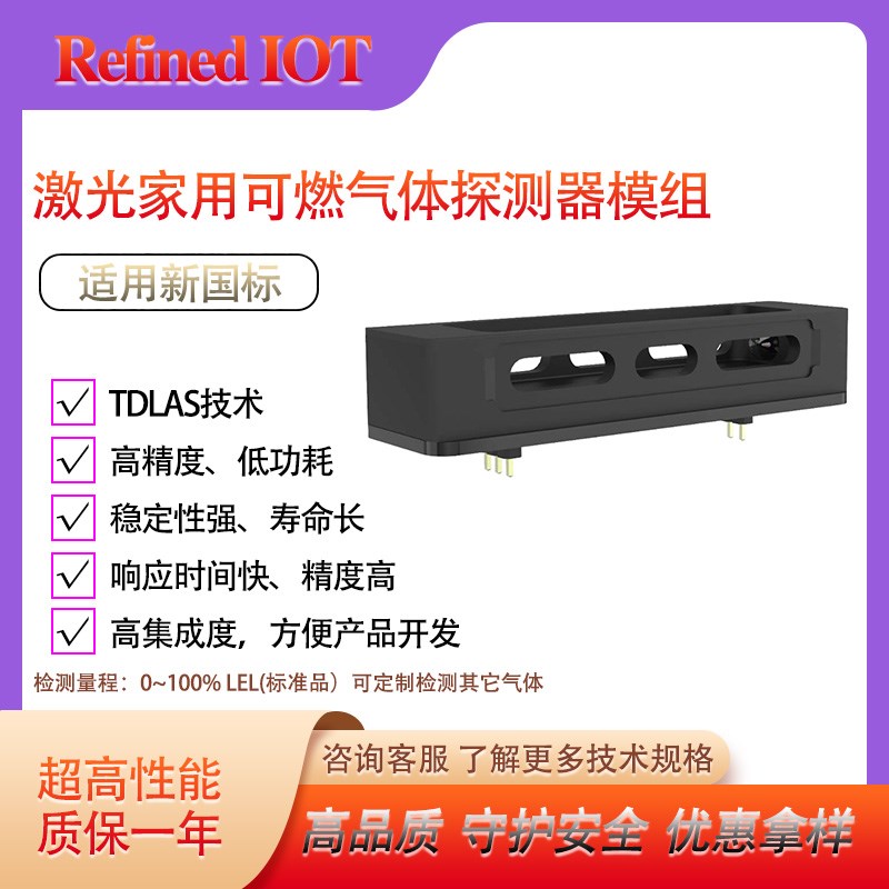 新规家用激光甲烷传感器探测器激光甲烷气体传感器报警器核心