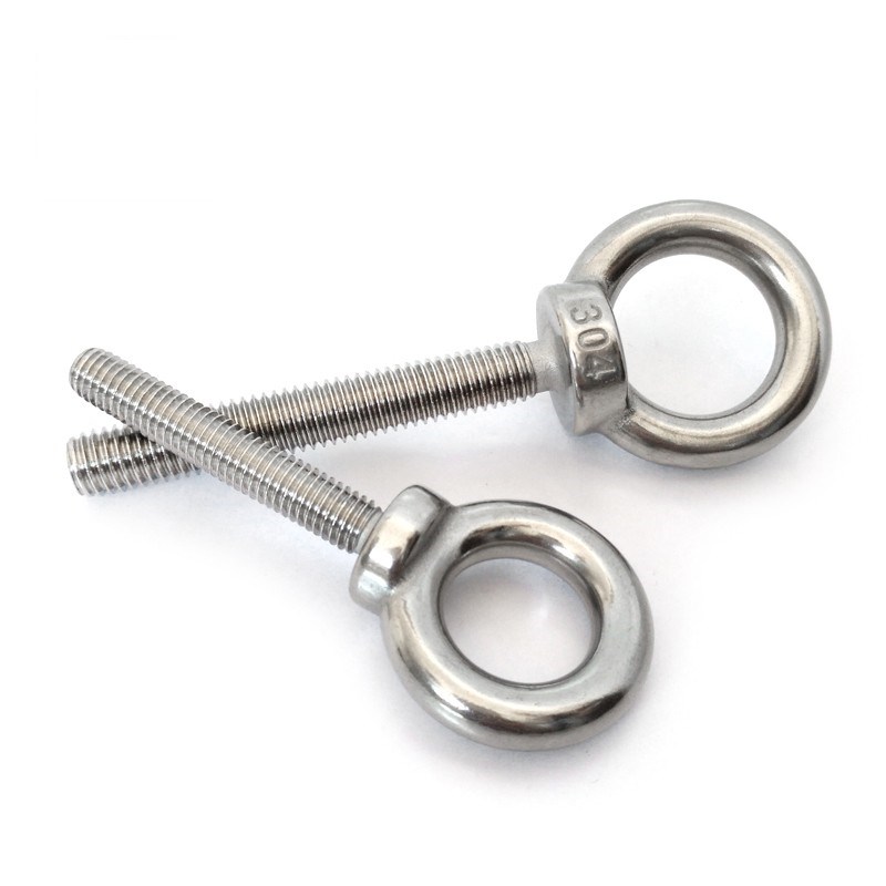 304不锈钢O型吊环螺丝螺栓加长M14M16M20*30x40x50x60x70x100mm牙
