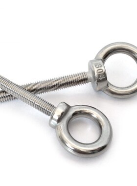 304不锈钢O型吊环螺丝螺栓加长M14M16M20*30x40x50x60x70x100mm牙